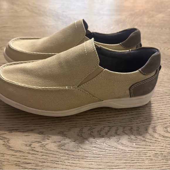 Man\'s Loafers Florsheim Lakeside Canvas Moc Toe Slip-On 7W